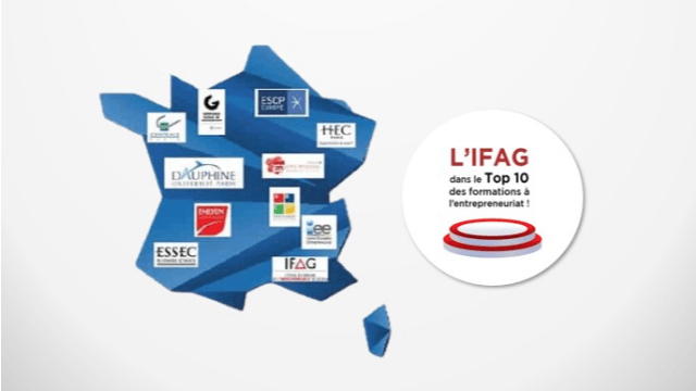 [IFAG ACTUALITES ] - L’IFAG toujours dans le Top 10 des formations entrepreneuriales en France 